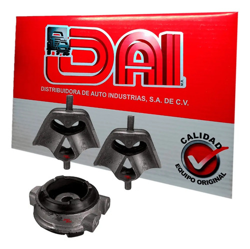 Kit 3 soportes motor izq/der transm volkswagen pointer 1.8, años: 1998 1999 2000 2001 2002 2003 2004 2005 2006 2007 2008 2009 2010