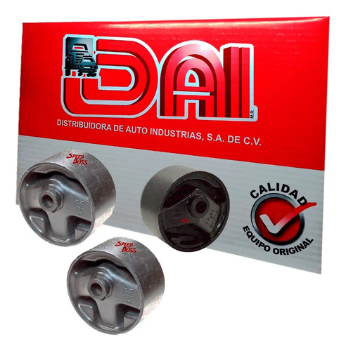 Kit 3 respuestos soporte motor nissan tsuru 3 1.6, 2.0, años: 1992 1993 1994 1995 1996 1997 1998 1999 2000 2001 2002 2003 2004 2005 2006 2007 2008 2009 2010 2011 2012 2013 2014 2015 2016