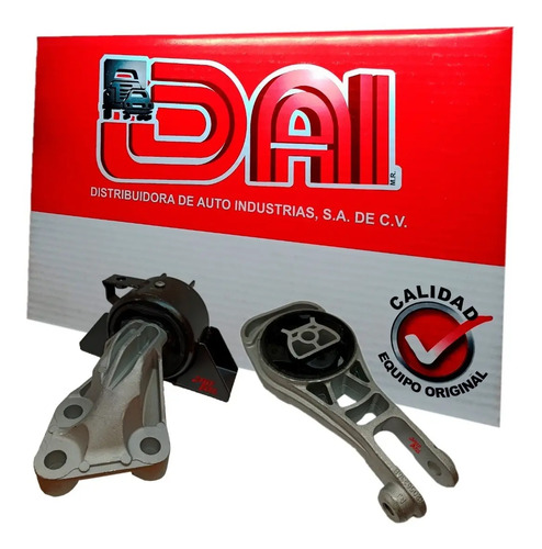 Kit 2 soportes motor trasm auto chevrolet sonic 1.6, años: 2011 2012 2013 2014 2015 2016 2017