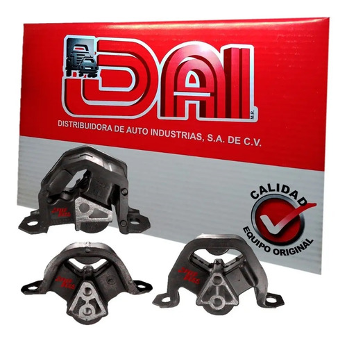 Kit 3 soportes motor chevrolet chevy 1.4, años: 1994 1995 1996 1997 1998 1999 2000 2001 2002 2003