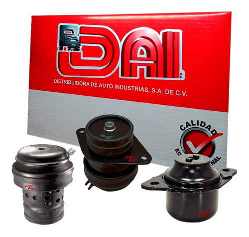 Kit 3 soportes motor transm estándar volkswagen jetta a3 1.8, años: 1993 1994 1995 1996 1997 1998 1999