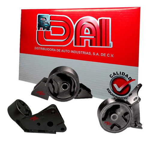 Kit 3 soportes motor transm nissan tsuru 3 1.6, 2.0, años: 1992 1993 1994 1995 1996 1997 1998 1999 2000 2001 2002 2003 2004 2005 2006 2007 2008 2009 2010 2011 2012 2013 2014 2015 2016