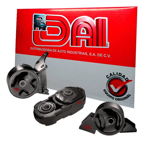 Kit 3 soportes motor nissan tsuru 3 1.6, años: 1992 1993 1994 1995 1996 1997 1998 1999 2000 2001 2002 2003 2004 2005 2006 2007 2008 2009 2010 2011 2012 2013 2014 2015 2016