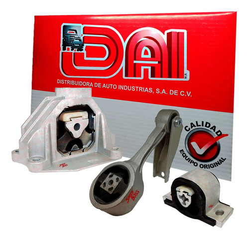 Kit 3 soportes motor volkswagen saveiro 1.6, años: 2008 2009 2010 2011 2012 2013 2014 2015 2016 2017 2018 2019