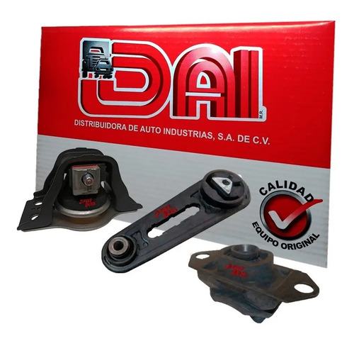 Kit 3 soportes motor renault sandero 1.6, años: 2010 2011 2012 2013 2014