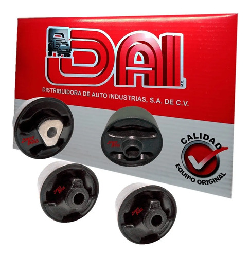 Kit 4 rep soportes motor jeep patriot 2.4, años: 2007 2008 2009 2010 2011 2012 2013 2014 2015 2016 2017