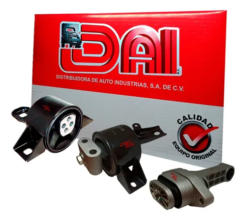 Kit 3 soportes motor chevrolet aveo 1.6, años: 2008 2009 2010 2011 2012 2013 2014 2015 2016 2017