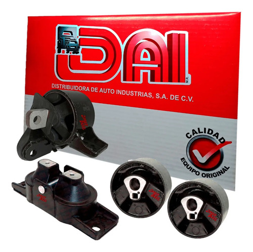 Kit 4 soportes motor dodge journey 2.4, 3.5, años: 2009 2010 2011
