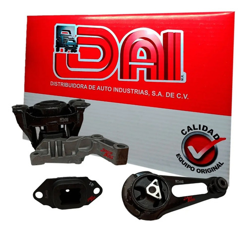 Kit 3 soporte motor derch traser transm nissan march 1.6, años: 2011 2012 2013 2014 2015 2016 2017 2018 2019