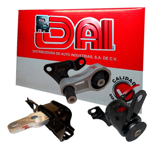 Kit 3 soportes motor derch trase transm ford fiesta 1.6, años: 2011 2012 2013 2014 2015 2016 2017 2018