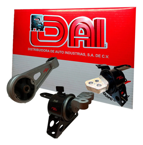 Kit 3 soportes motor chevrolet beat 1.2, años: 2017 2018 2019 2020 2021
