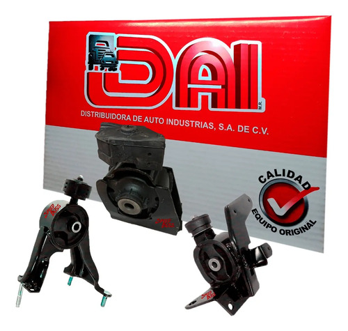 Kit 3 soportes motor toyota corolla 1.8, años: 2009 2010 2011 2012 2013