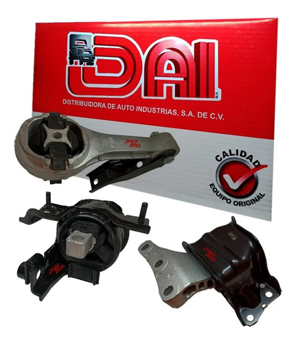 Kit 3 soportes motor transm volkswagen vento 1.6, años: 2014 2015 2016 2017 2018 2019 2020 2021 2022