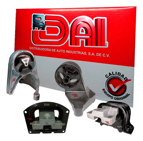 Kit 4 soportes motor transm dodge stratus 2.4, años: 2001 2002 2003 2004 2005 2006 2007 2008