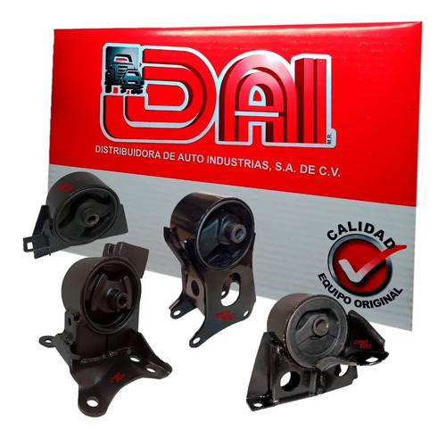 Kit 4 soportes motor transm nissan x-trail 2.5, años: 2001 2002 2003 2004 2005 2006 2007