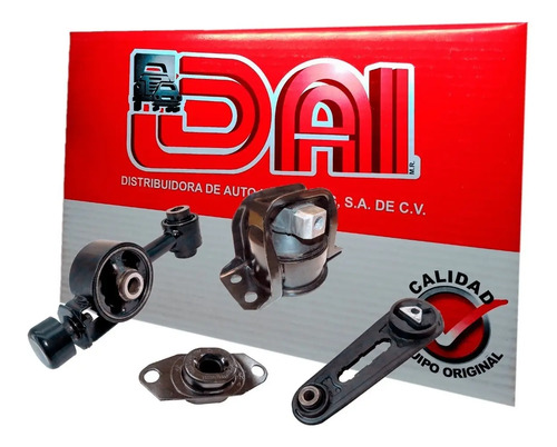 Kit 4 soportes motor transm nissan tiida 1.8, años: 2006 2007 2008 2009 2010 2011 2012 2013 2014 2015 2016 2017 2018