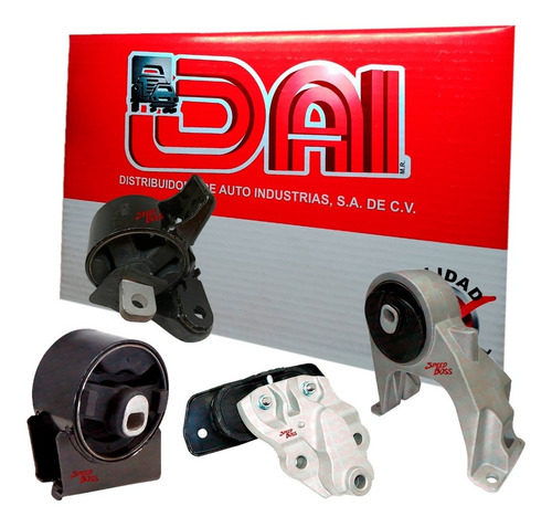 Kit 4 soportes motor transm dodge journey 3.6, años: 2011 2012 2013 2014 2015 2016 2017 2018 2019