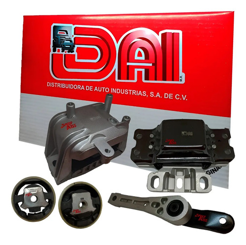Kit 5 soporte motor trase der transm volkswagen bora 2.5, años: 2005 2006 2007 2008 2009 2010