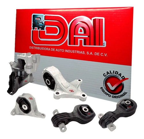Kit 5 soportes motor honda cr-v 2.4, años: 2012 2013 2014 2015 2016