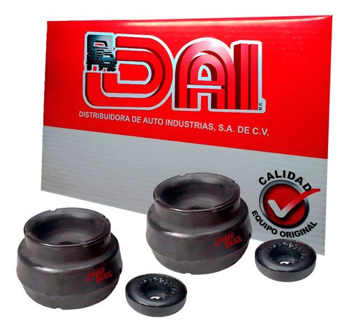 2 bases amortig frontal izq/der seat ibiza, años: 2009 2010 2011 2012 2013 2014