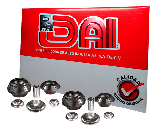 2 bases amortig trasero izq/der volkswagen pointer, años: 1997 1998 1999 2000 2001 2002 2003 2004 2005 2006 2007 2008 2009 2010